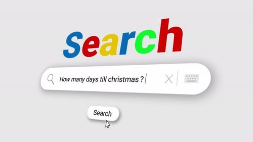 How many days till christmas? in Search Bar and click on search