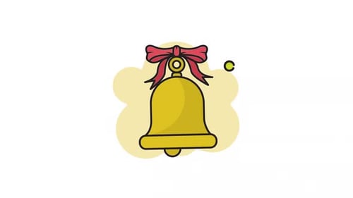 2D-Video mit Weihnachtsglockenmotiv, Farbanimation, zur Weihnachtsfeier