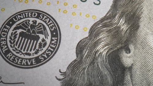 Macro View of United States One Hundred Dollar Bill