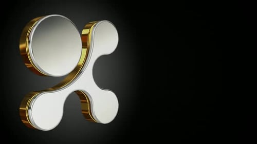 Elegant 3D Metallic Abstract Shape Seamless Loop