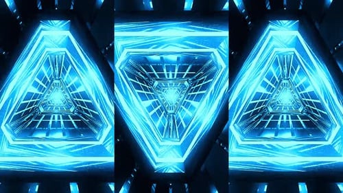 Psychedelic Futuristic Tunnel Motion Graphics
