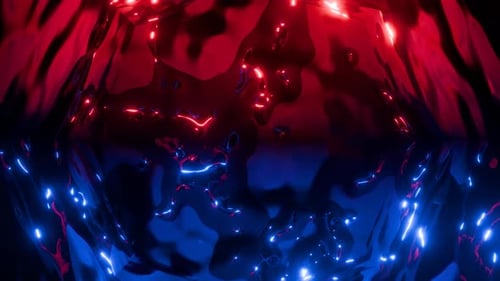 Rotating Abstract Art Vj Loop 4 K Hypnotic Music Background Animation Red Blue