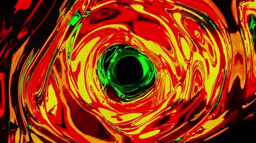Animation de fond de tunnel coloré hypnotique