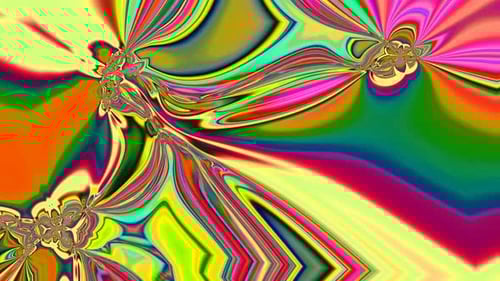 Vibrant Abstract Fluid Color Flow Motion Background