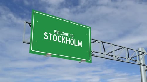 Stockholm City Sign 4K