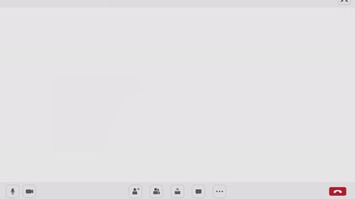 OS Collection: Animated outro transition of a video conference disconnecting through a desktop with