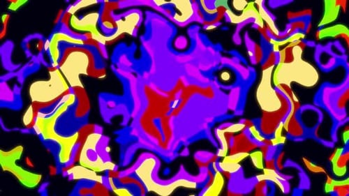 Glänzendes Kubismus-Muster Art Vj Loop