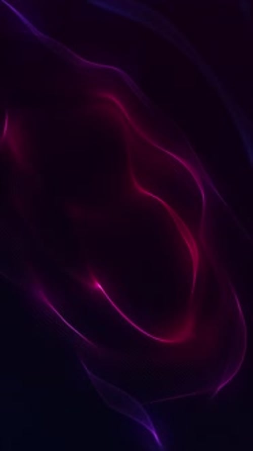 Vertical Video - Neon Fractal Light Wave Abstract Background
