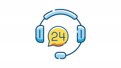 Call Center Service 2D Motion Graphics Animation