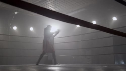 Portrait of Boxer in Ring 30s