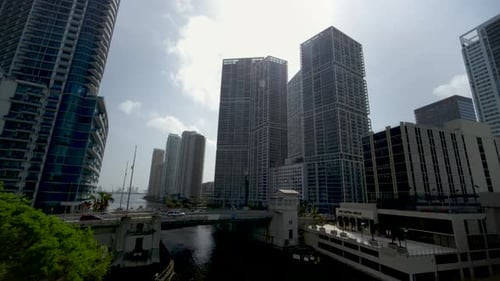 Downtown Miami Skyscrapers By