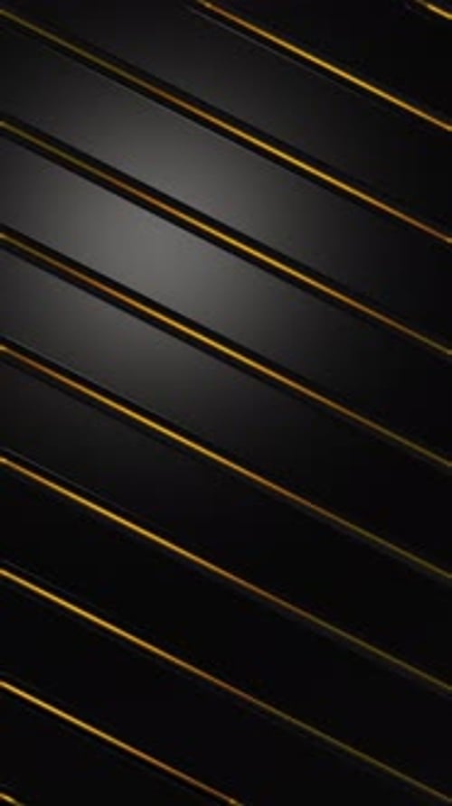 Abstract Black and Gold Geometric Stripes Loop