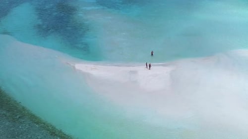 Stunning Tropical Seascape of Sandbank in Indian Ocean