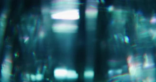 Blur Film Shiny Background Blue Rainbow Art Light