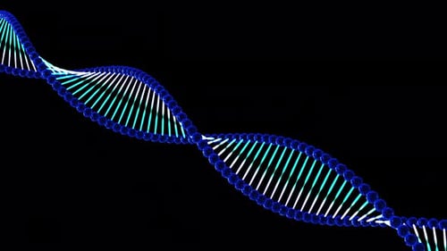 3D Spiral Double Helix of Abstract Particles 20