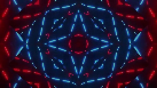 Dynamische digitale Lichtimpulse mit energetischen abstrakten Mustern