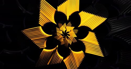 Animación en bucle de túnel de color abstracto 4K VJ 44