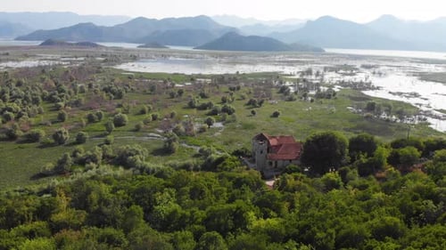 Monastery Kom in Skadar Lake Serbian Orthodox Monastery in Montenegro