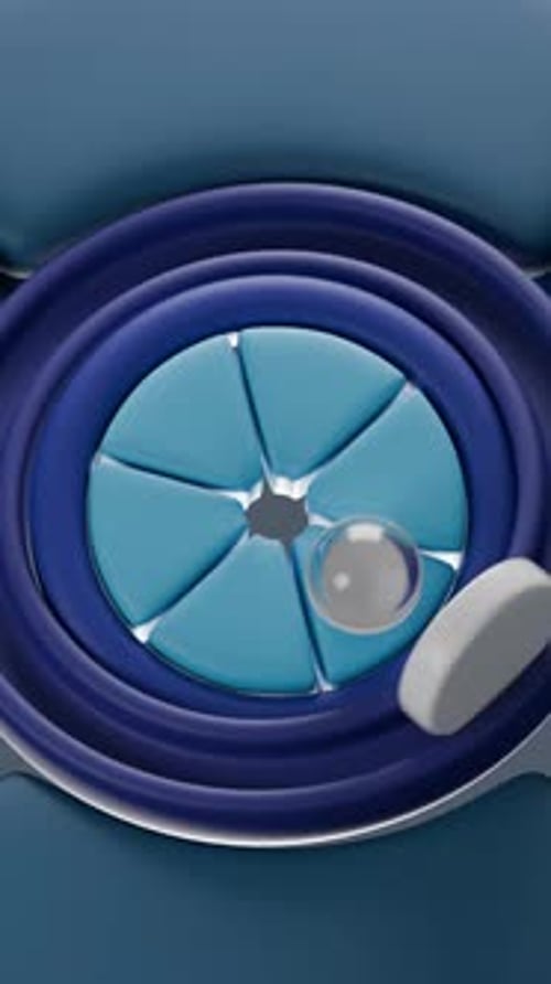 Cloth Ball Bouncing Loop 3D