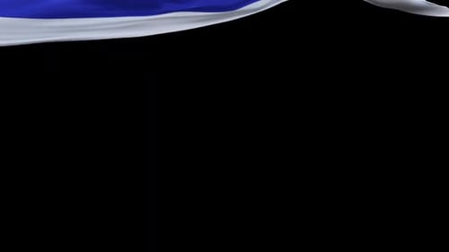 Realistic Waving Israel Flag Reveal Transition