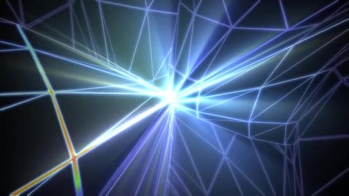 Futuristic Luminous Abstract Network Animation