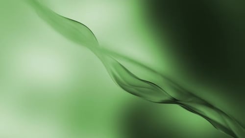 Organic Abstract Background in Wave Animation Beautiful Green Water Liquid Fluid