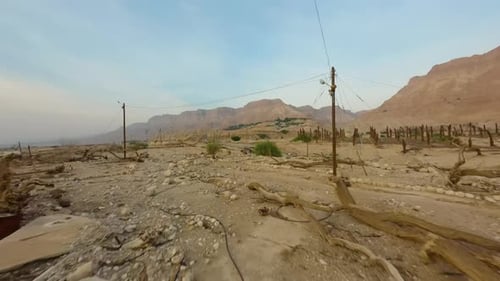 Desolate Terrain at Ein Gedi, Israel