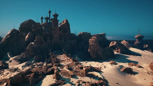 Aerial View Uncovers Layered Erosion and Mysterious Ancient Remnants in Sand