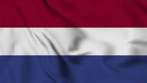 Wehende Flagge der Niederlande