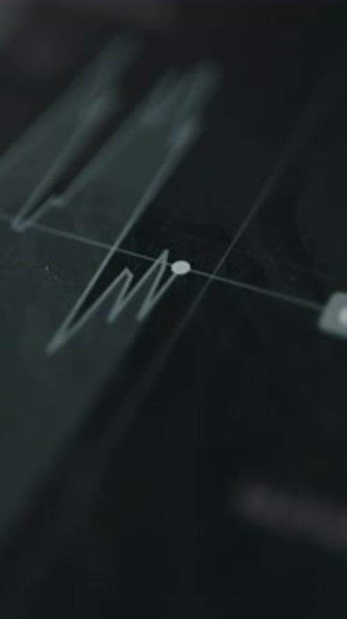 Animated Stock Market Chart with Rising Line Graph