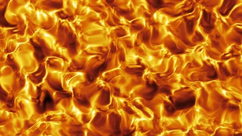 Seamless Loop Abstract Fiery Fluid Motion Background