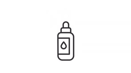 Animated Dropper Bottle Dispensing Icon