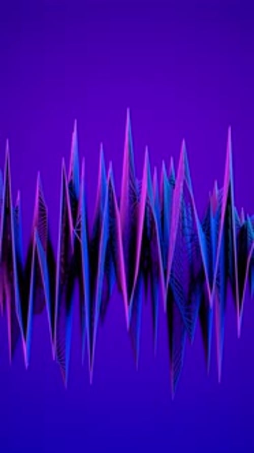 Abstract Geometric Peaks Motion Abstract 3d Waves