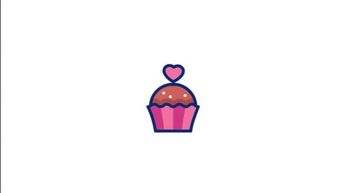 Cupcake Animated Icon