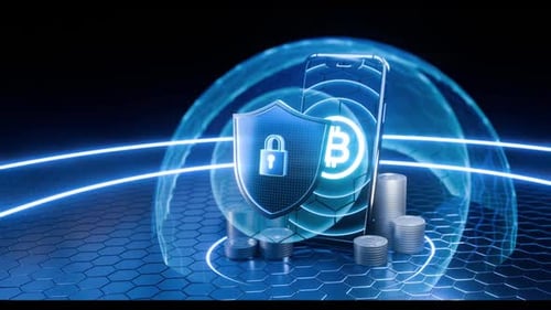 Sicherheitskonzept für Kryptowährungen mit Smartphone und Shield