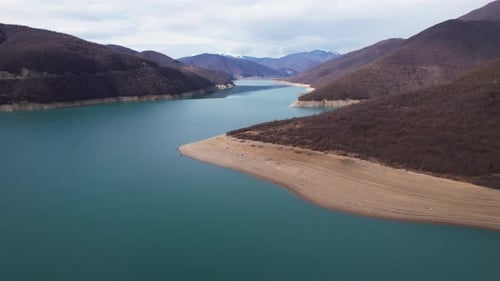 Aerial View Of Water Reservoir