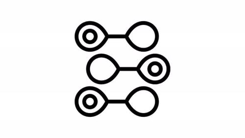 nanotechnology line icon animation