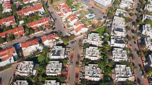 Aerial View of a Suburban Neighborhood
