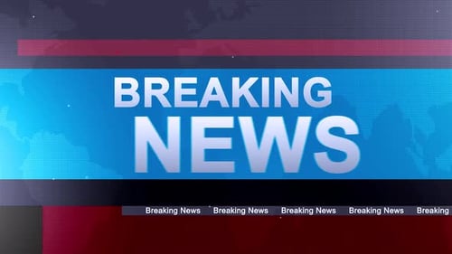 Breaking News Broadcast Lower Third Title Graphic Animation