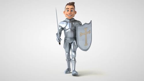 Fun cartoon knight