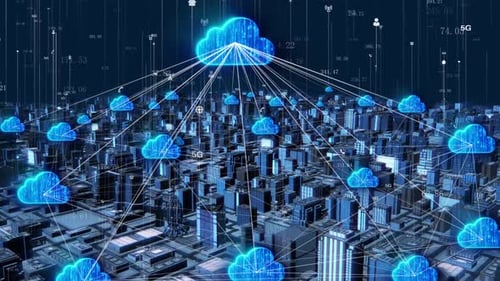 Ville intelligente, cloud computing et transmission de données réseau