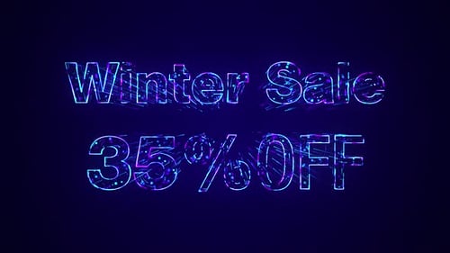 Futuristic Digital Particle Text Reveal Animation