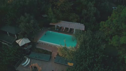 Villa with pool in the forest
