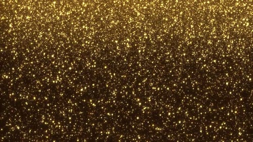 Elegant Golden Shimmering Particles Background