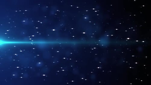 Abstract Blue Light Particles Tunnel Loop Background