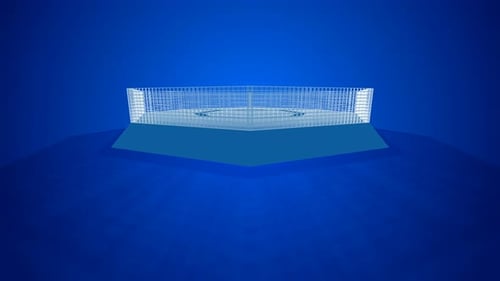 Futuristic Geometric Stadium Reveal Animation