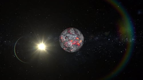 Sun planet animation. 2397