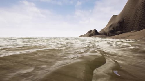 Fotorealistische Strandwelle