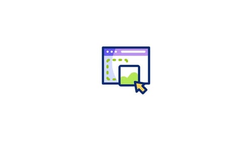 Animiertes Webseitebuilder-Symbol