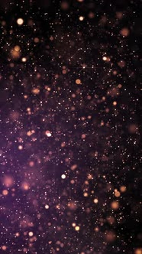 Glittering Sparkling Particles Vertical Loop